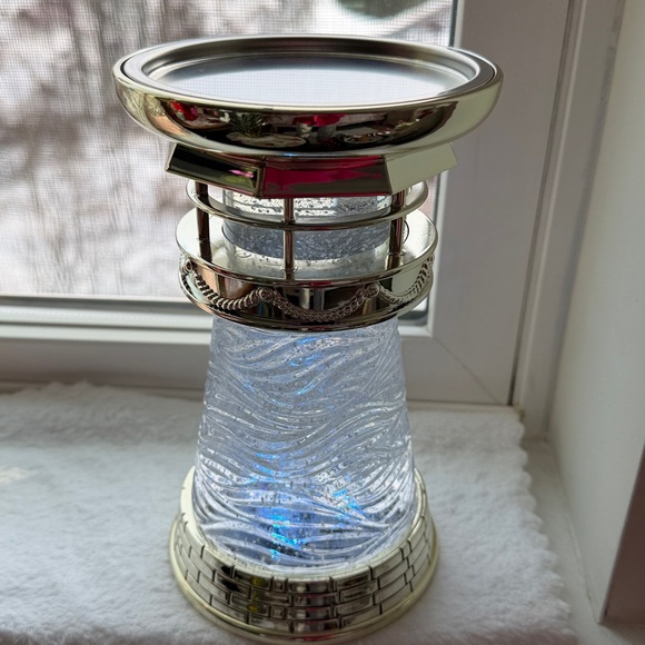 Bath & Body Works Lighthouse Candle Holder that swirls and lights up. - Picture 2 of 5